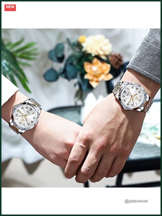 Luxury Dress Watch Women Men Stainless Steel Quartz Waterproof Luminous Date main image 6
